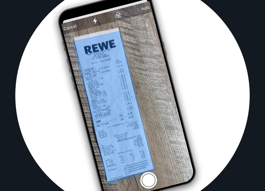 Scanfunktion auf iPhone